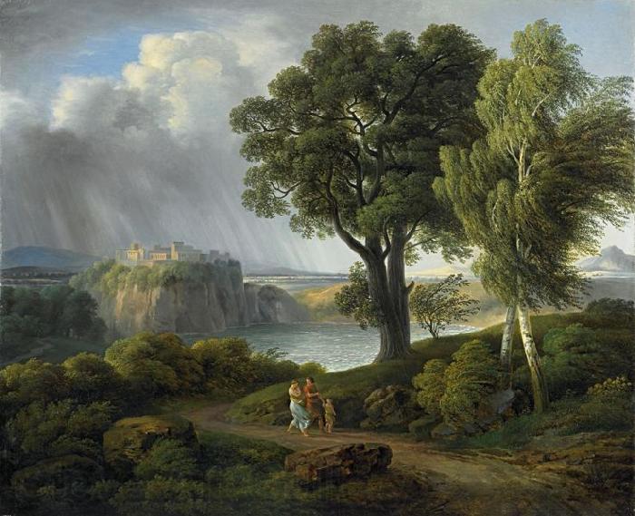 Johann Nepomuk Rauch Arkadische Landschaft Spain oil painting art
